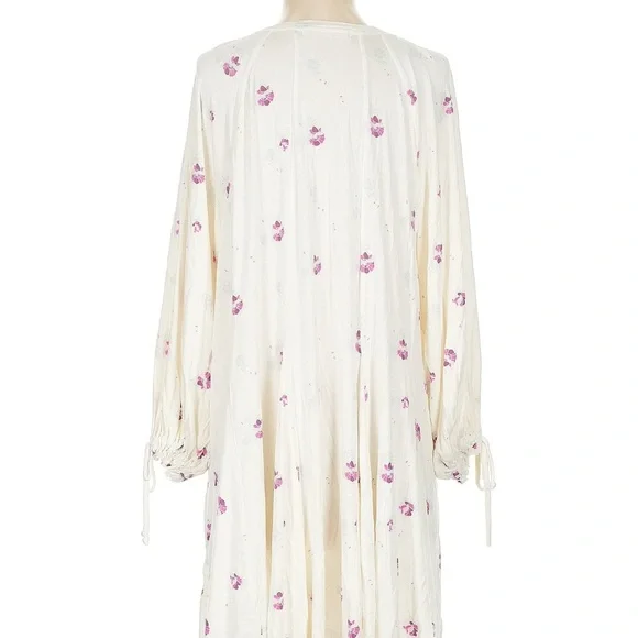 Free People White and Pink Floral Mini Dress - Picture 3 of 3